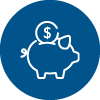 Bg blue piggy bank